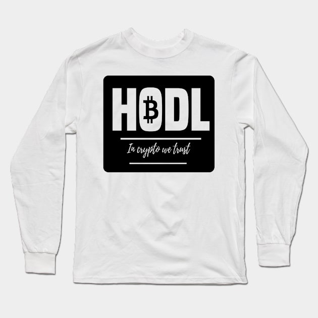 BTC HODL Long Sleeve T-Shirt by bojan17779